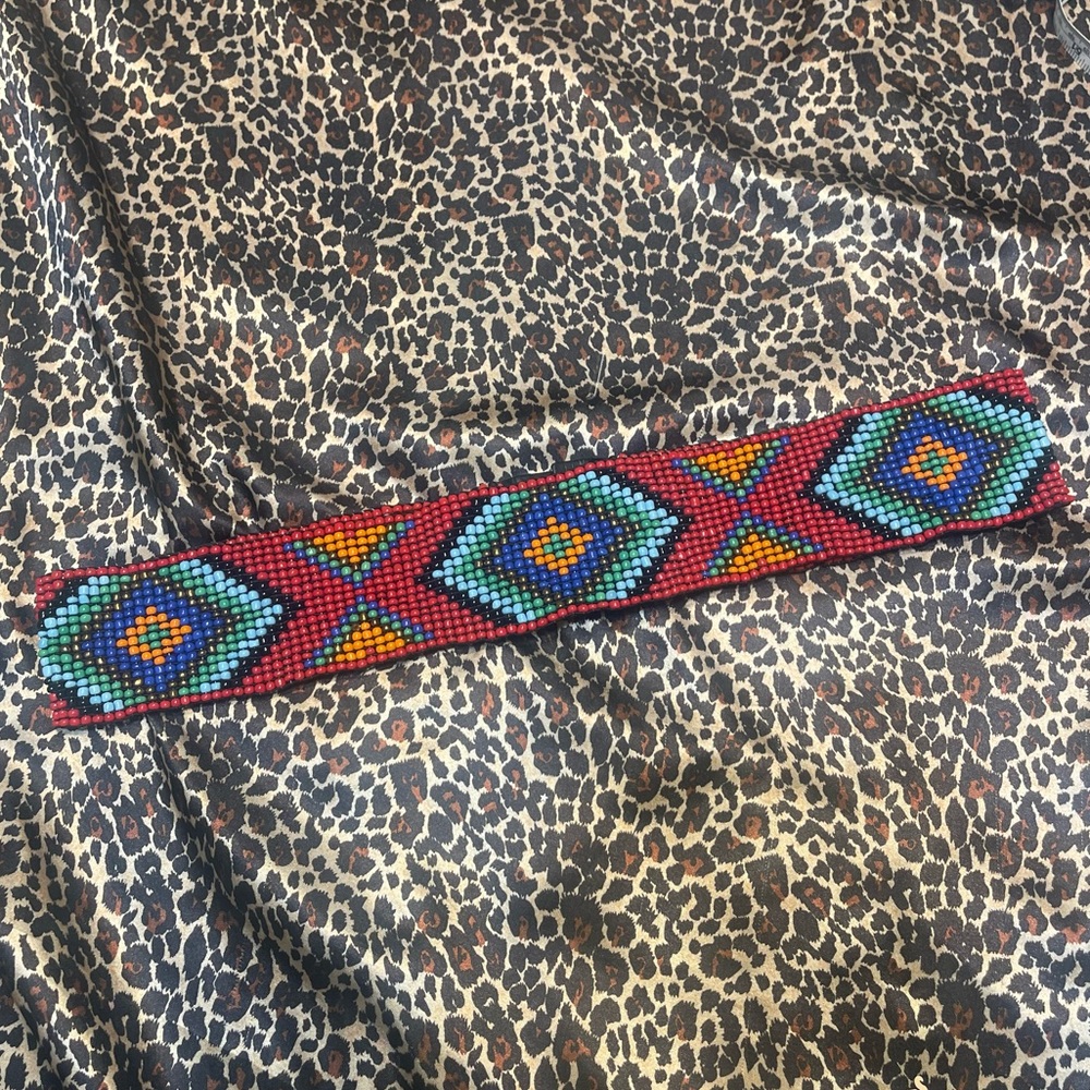 Beautiful Colorful Beaded Belt - Picture 4 of 14